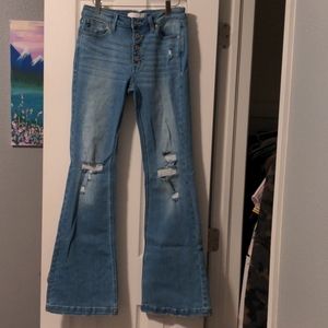 Kancan light wash wide leg jeans - size 9/28